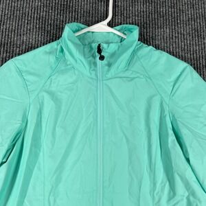 Bontrager Jacket Womens Medium Green Long Sleeve Full Zip Semi Fitted Light